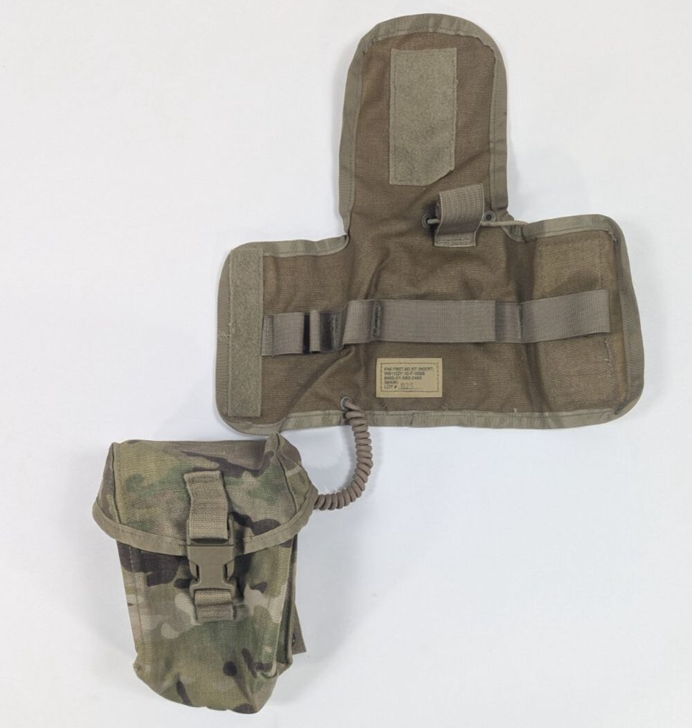 US Military OCP/Multicam Molle IFAK First Aid Pouch w/ Insert + Cord No Contents